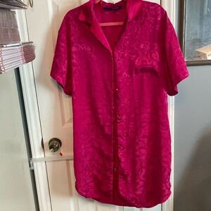 Sleep Solutions Satin Nightshirt Size M